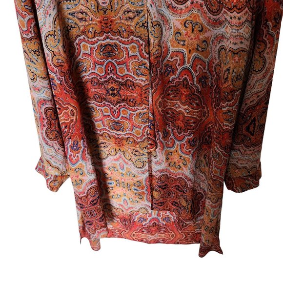 Chico's Women’s‎ Paisley Tunic Top Boho Floral Mandala Blouse size XXL 20 22 - Picture 5 of 14